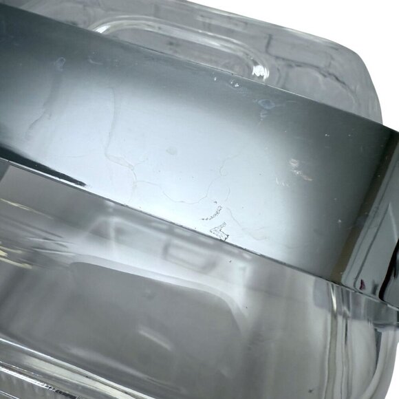 Italian Guzzini Ice Bucket Vintage 80s Modern Barware Amanda Clear Plastic - Picture 12 of 15